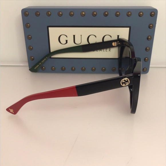 New - Gucci Web GG0163SN Cat-eye Sunglasses - Picture 9 of 12